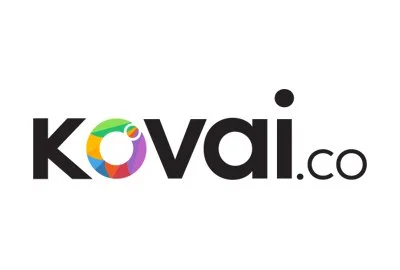 Kovai.co logo with colorful 'O' resembling a globe or swirl